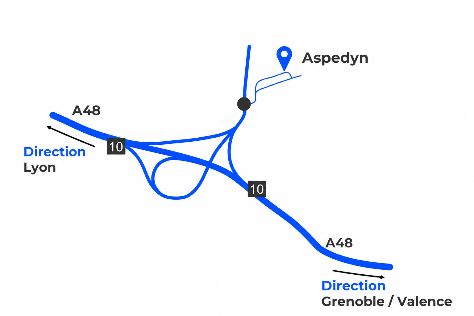 autoroute autour d'aspedyn